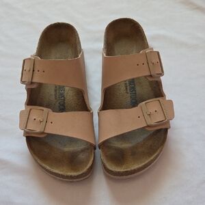 Birkenstock Arizona Birko-Flor New Beige Size 42 (Narrow)